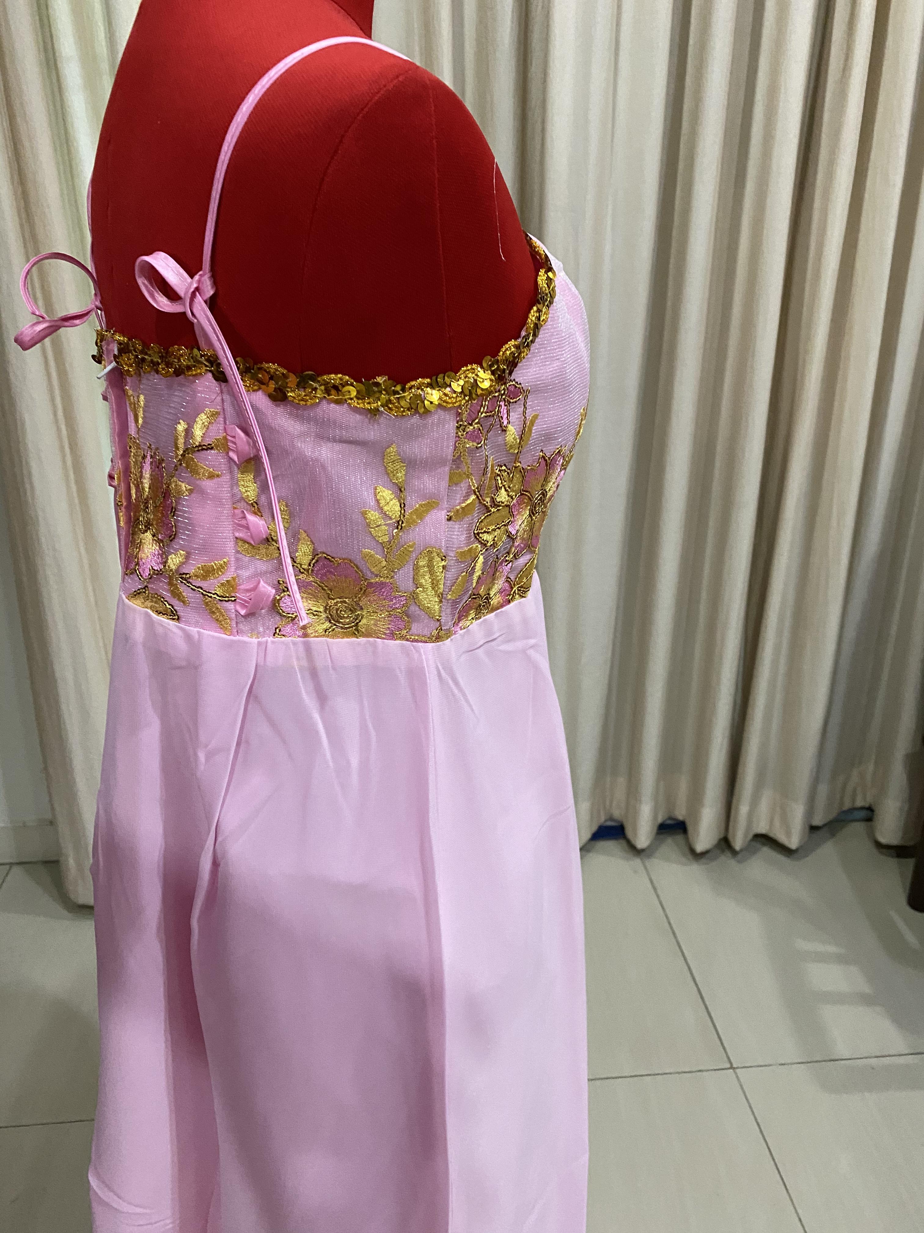 ชุดราชินีถัง สีชมพู รหัส RPN 274 สินค้าพร้อมส่ง