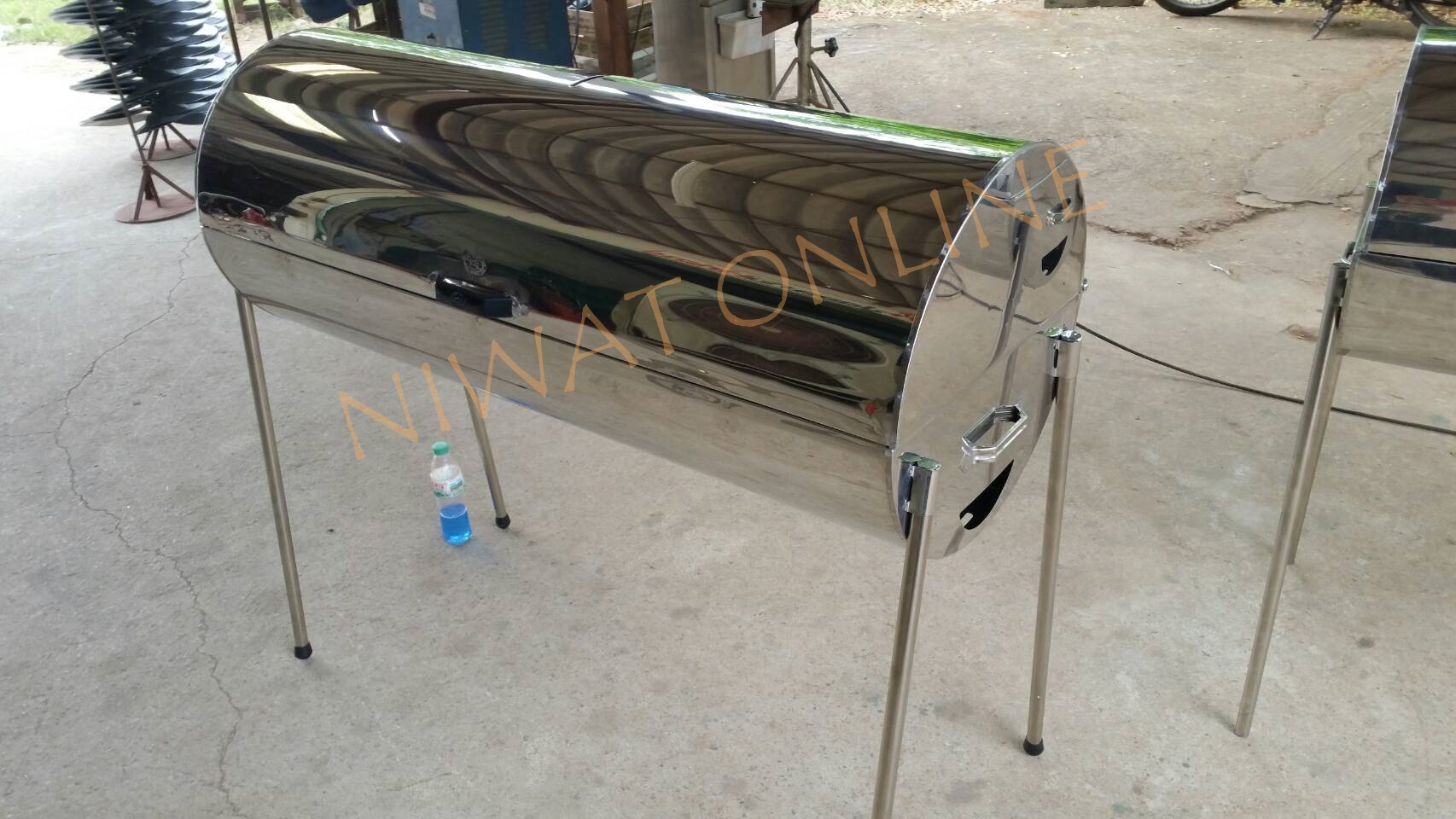 เตาอบสแตนเลสไร้ควัน ชายเบิ้ม ขนาด 112 ซม.