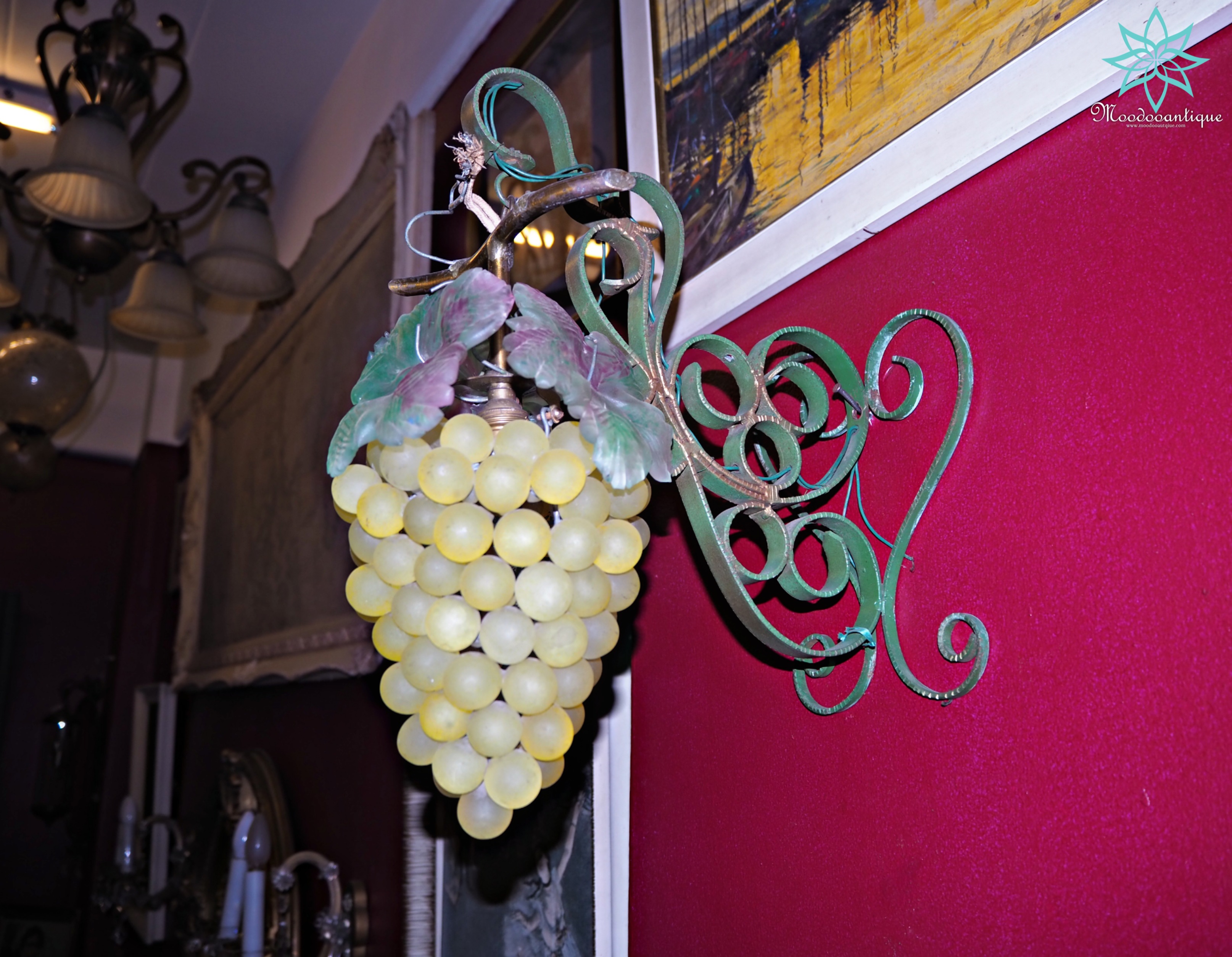 I 6013 Italian Murano Glass Grape