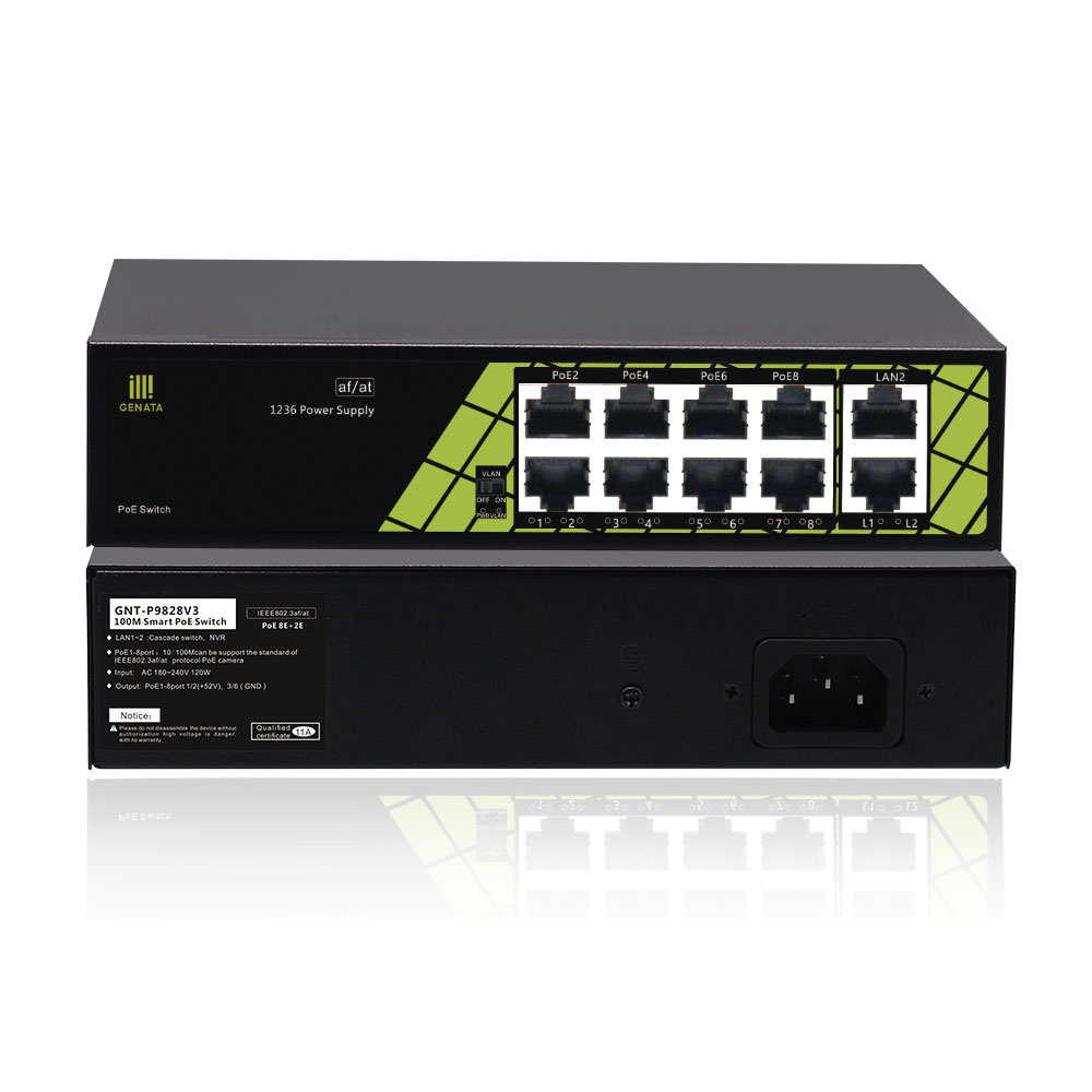 GENATA/GNT-P9828V3 10-CH (POE 8EP+2E 120W)