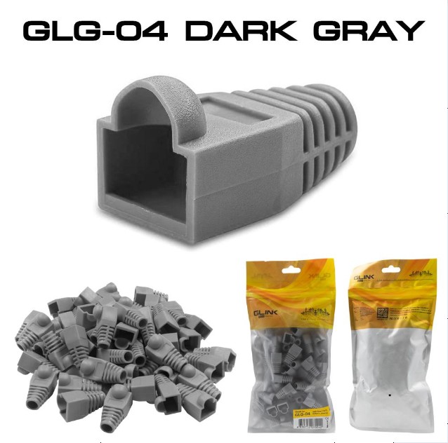 Jack Boot CAT5 'Glink' (50pcs/pack) Drak Gray GLG-04 DARK GRAY