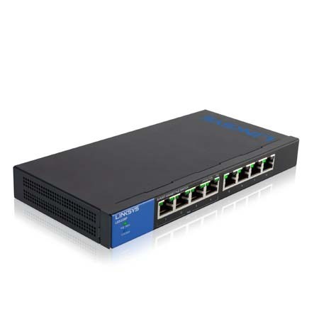 Gigabit Switching Hub LINKSYS (LGS108-AP) 8 Port (6'')