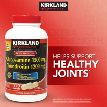 Kirkland Glucosamine HCI 1500 mg/Chondroitin Sulfate 1200 mg - 280 เม็ด หมดอายุ 03/2028
