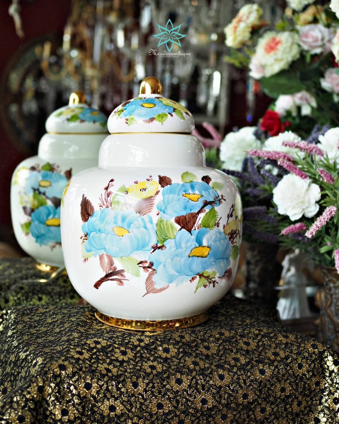 แจกันกระเบื้อง Sümerbank Made in Turkey Hand Decoration 2797