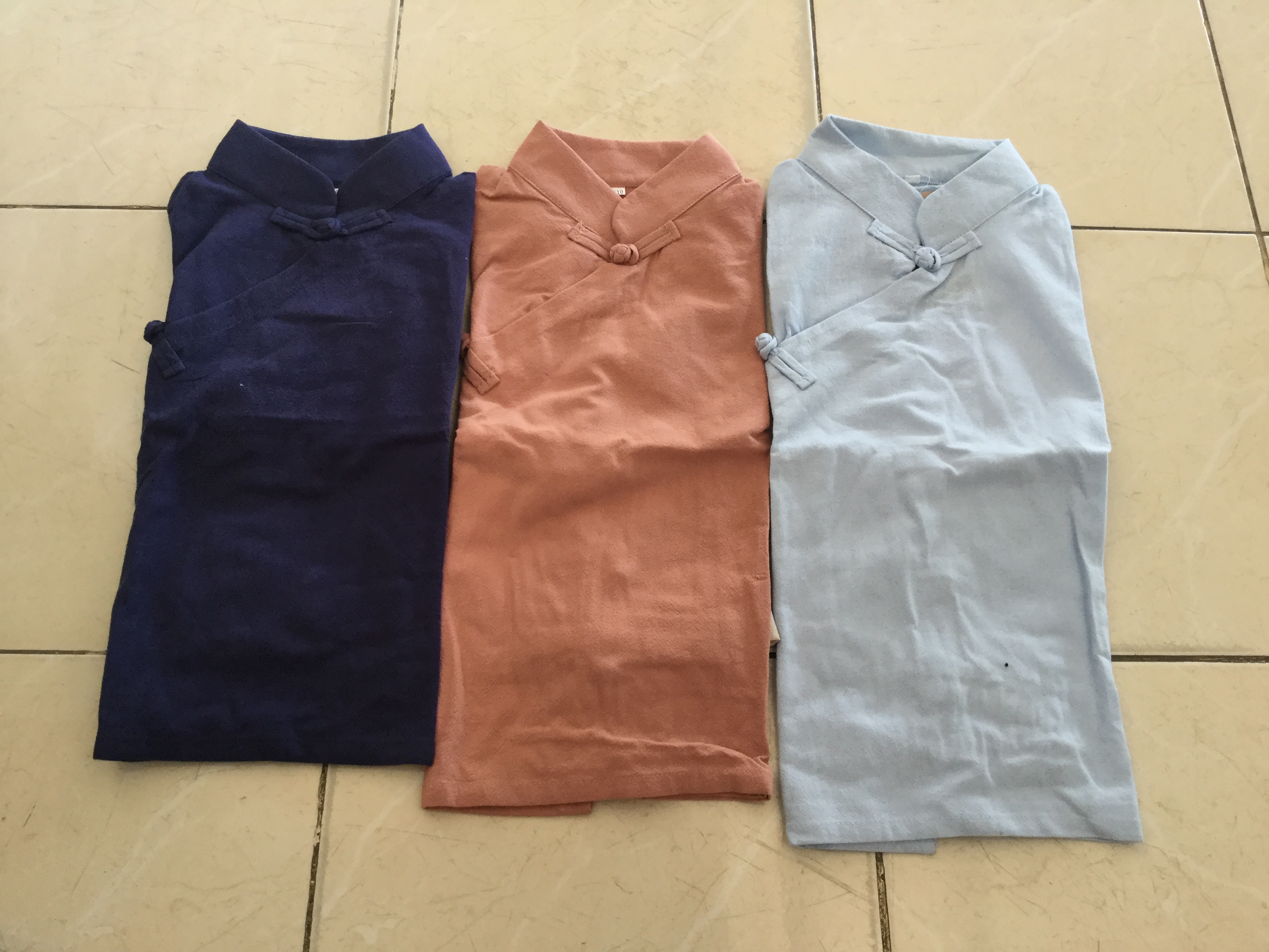 ชุดจีนเด็กชาย สีฟ้า ผ้าฝ้าย รหัส BBB65 สินค้าพร้อมส่ง