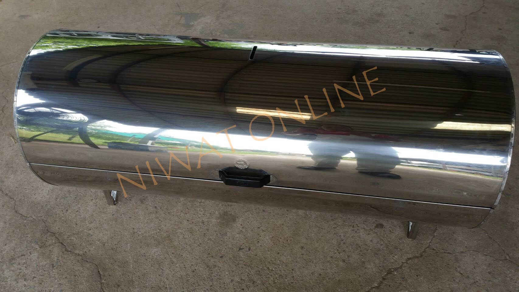 เตาอบสแตนเลสไร้ควัน ชายเบิ้ม ขนาด 112 ซม.