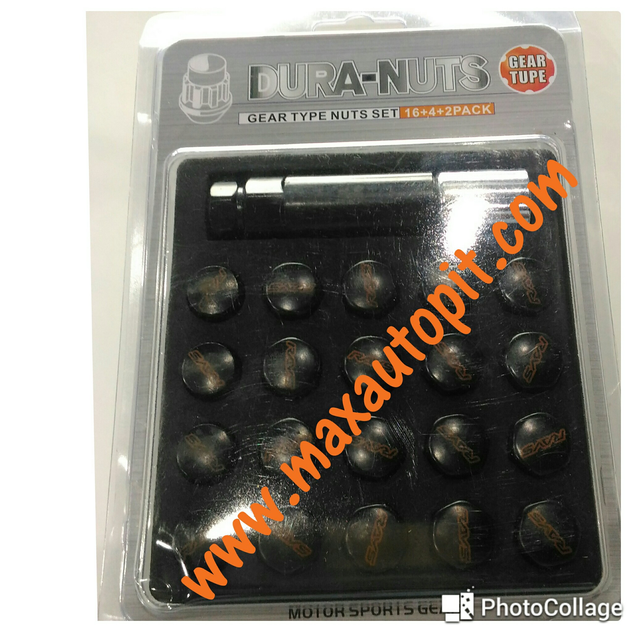 น๊อตล้อ แม๊กซ์ DURA NUTS สี ดำ M12x1.5 , M12x1.25