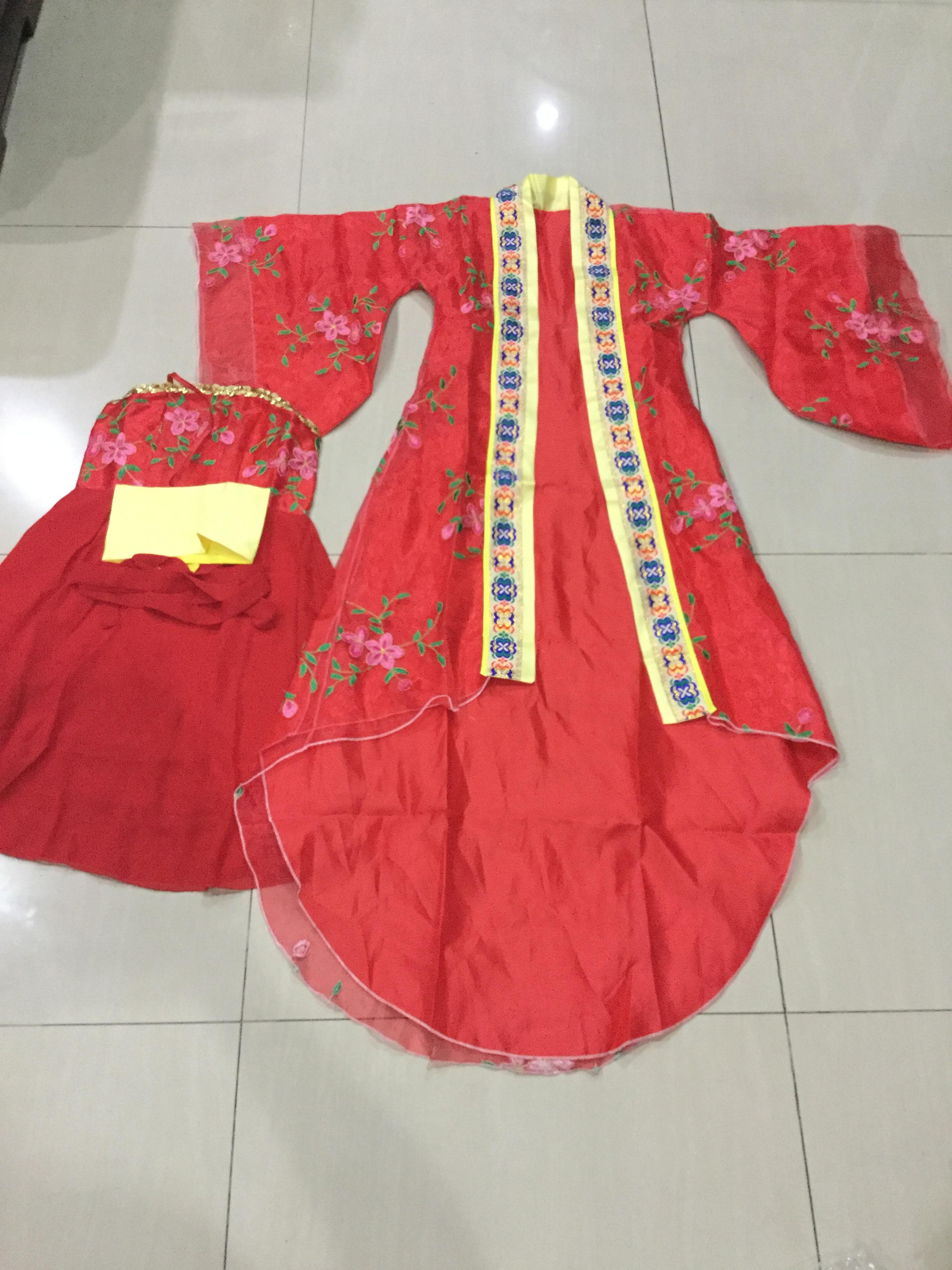 ชุดเจ้าหญิง สีแดง . รหัส PIN 135 สินค้าพร้อมส่ง