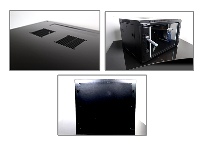 ตู้ RACK GLINK CABINET RACK/Rack 6U 19"/GC6U 45 BLACK/WHITE