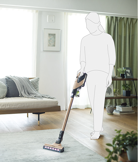 เครื่องดูดฝุ่น ชนิดไร้สาย ฮิตาชิ 21.6 โวลต์ 0.2 ลิตร รุ่น PV-XFH900 Made in Japan