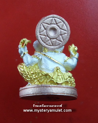 พระพิฆเณศวรลอยองค์ ชุบสามกษัตริย์เงิน ทอง นาค พิมพ์เล็ก ครูบากฤษณะ สำนักสงฆ์เวฬุวัณ จ.นครราชสีมา