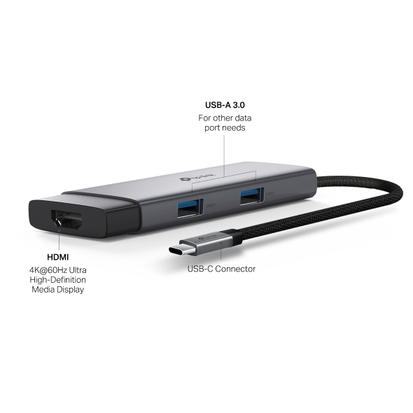 UH5020C USB Type-C 5 in 1 Hub