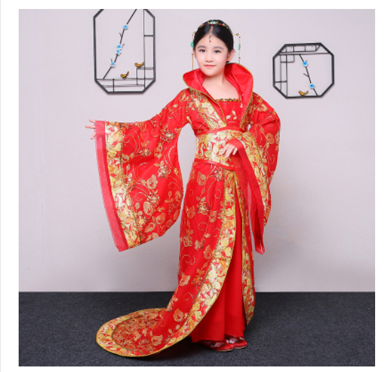 ชุดองค์หญิงราชวงศ์ถัง สีแดง. รหัสFIN 158 สินค้าพร้อมส่ง