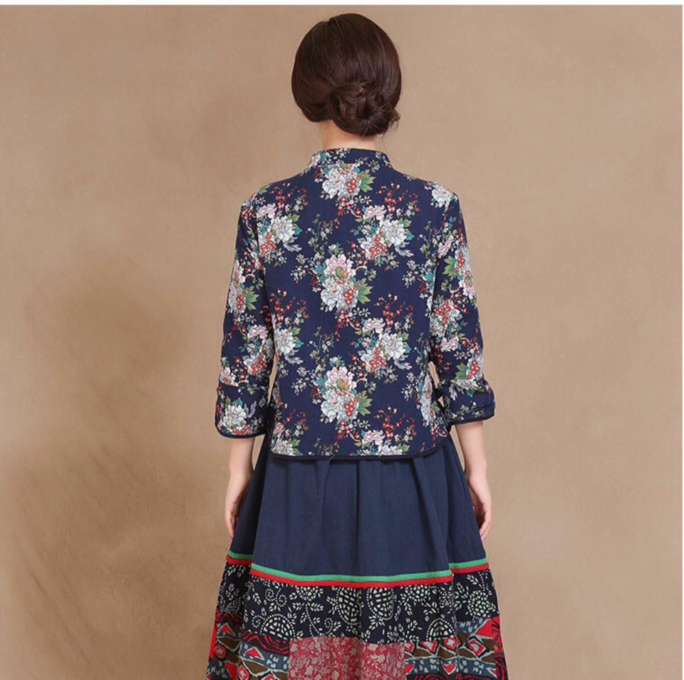 เสื้อจีนแขนสี่ส่วน F138