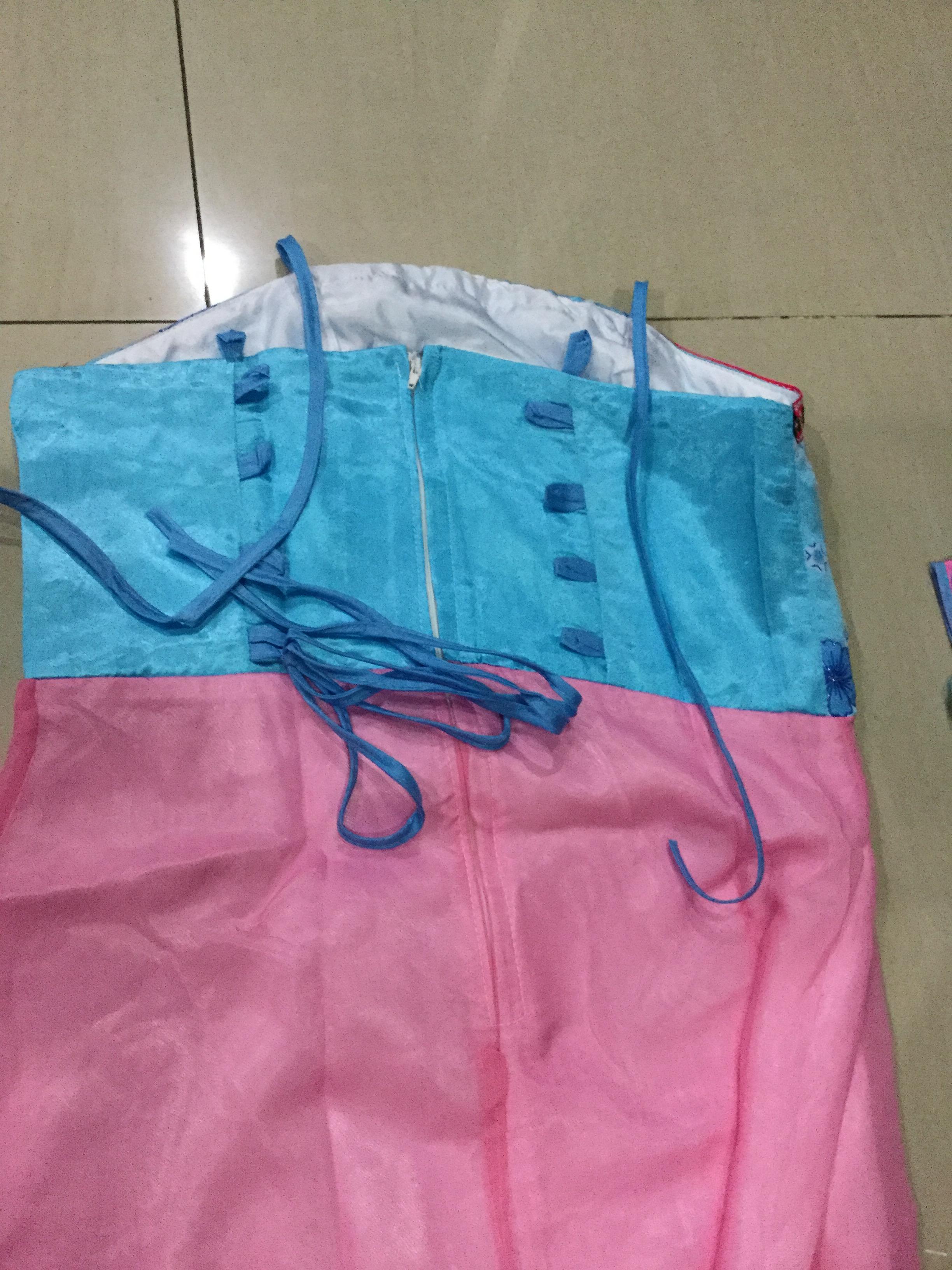 ชุดราชวงค์ถัง สีฟ้าชมพู รหัส BL 109 สินค้าพร้อมส่ง