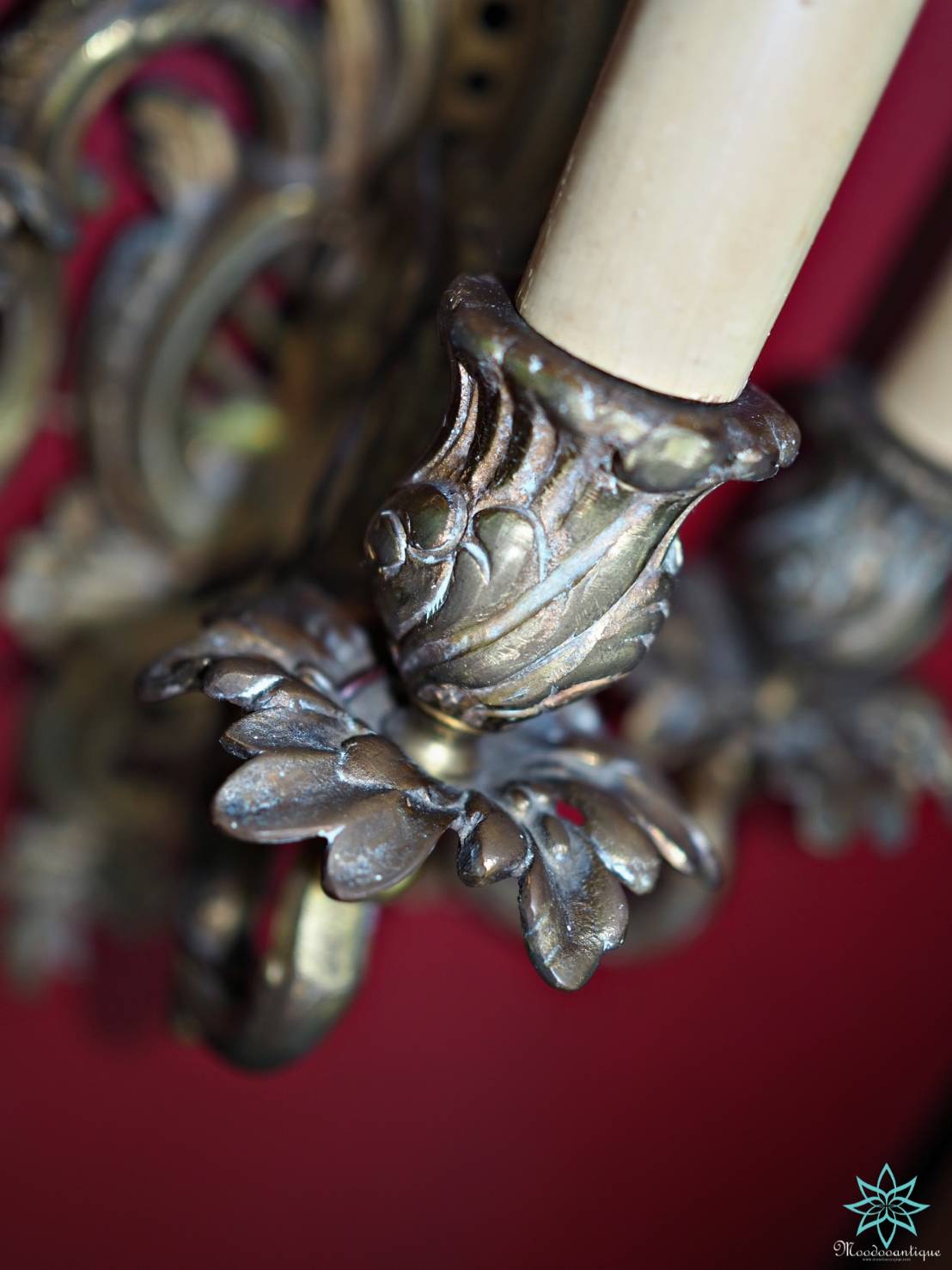 B 6015 A PAIR OF FRENCH ORMOLU THREE-BRANCH WALL -LIGHTS