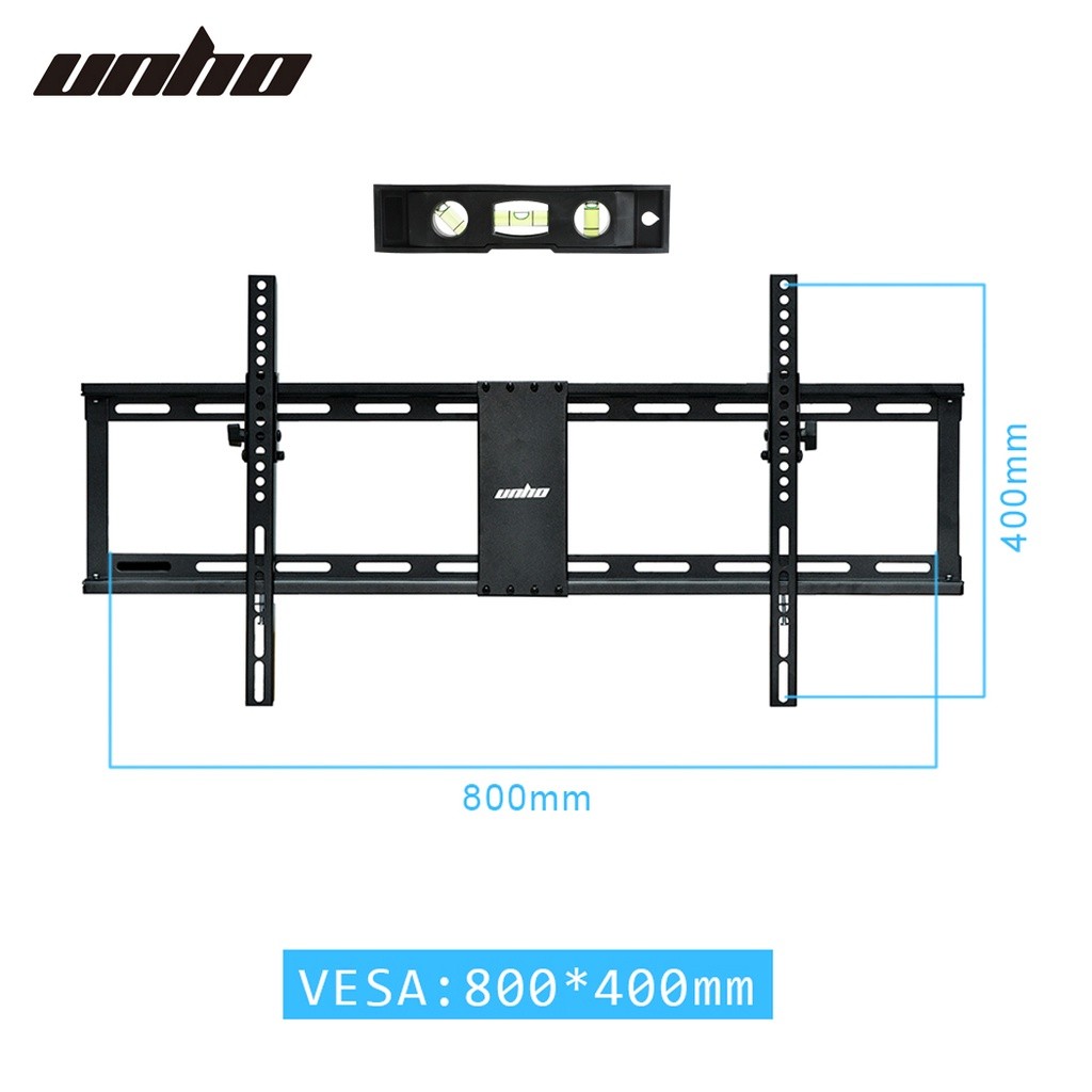 UNHO ขาแขวนทีวีแบบเอียง Universal สำหรับ 42 46 50 55 60 65 70 75 85 นิ้ว Samsung TCL ขาแขวนทีวี LED แบบปรับได้
