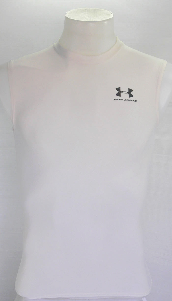 เสื้อรัดกล้ามเนื้อ UNDER ARMOUR สีขาว แขนกุด ไซส์ S