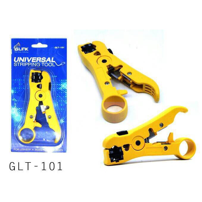 คีมปอกสาย ทีวี/กล้องวงจนปิด RG59/RG6/RG11 Glink (GLT-101)