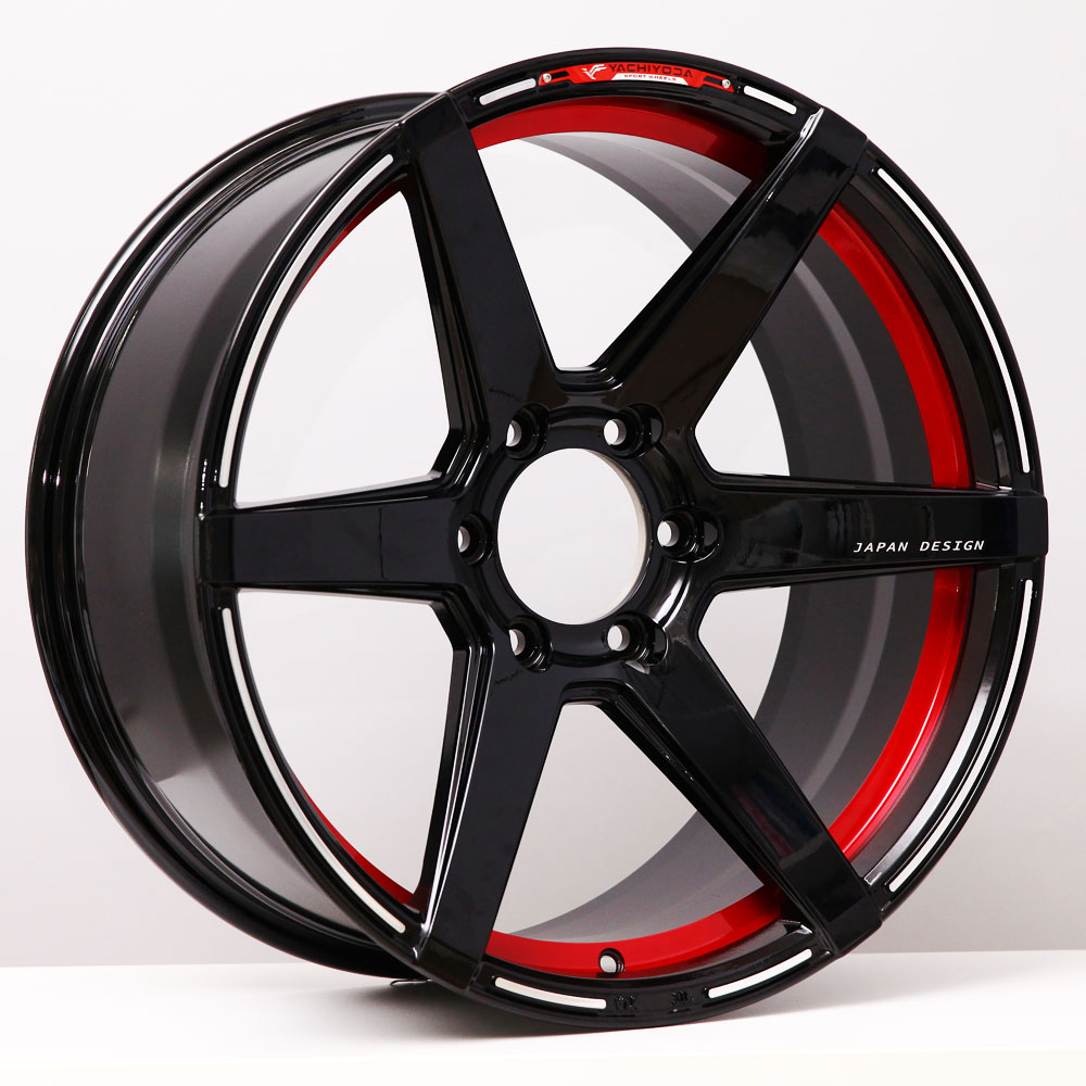 ล้อแม็ก YACHIYODA MODEL : LX-06 SIZE : 18×9.5 HOLE/P.C.D. : 6H 139.7 OFFSET : +25, +20 COLOR : B/PLIP/CR/MTEXT/PL สำเนา