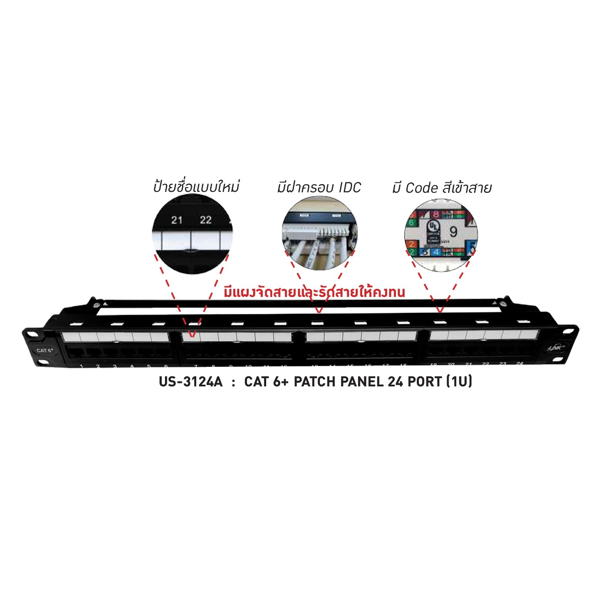 INTERLINK CAT 6 6000 MHz Model US-3124A