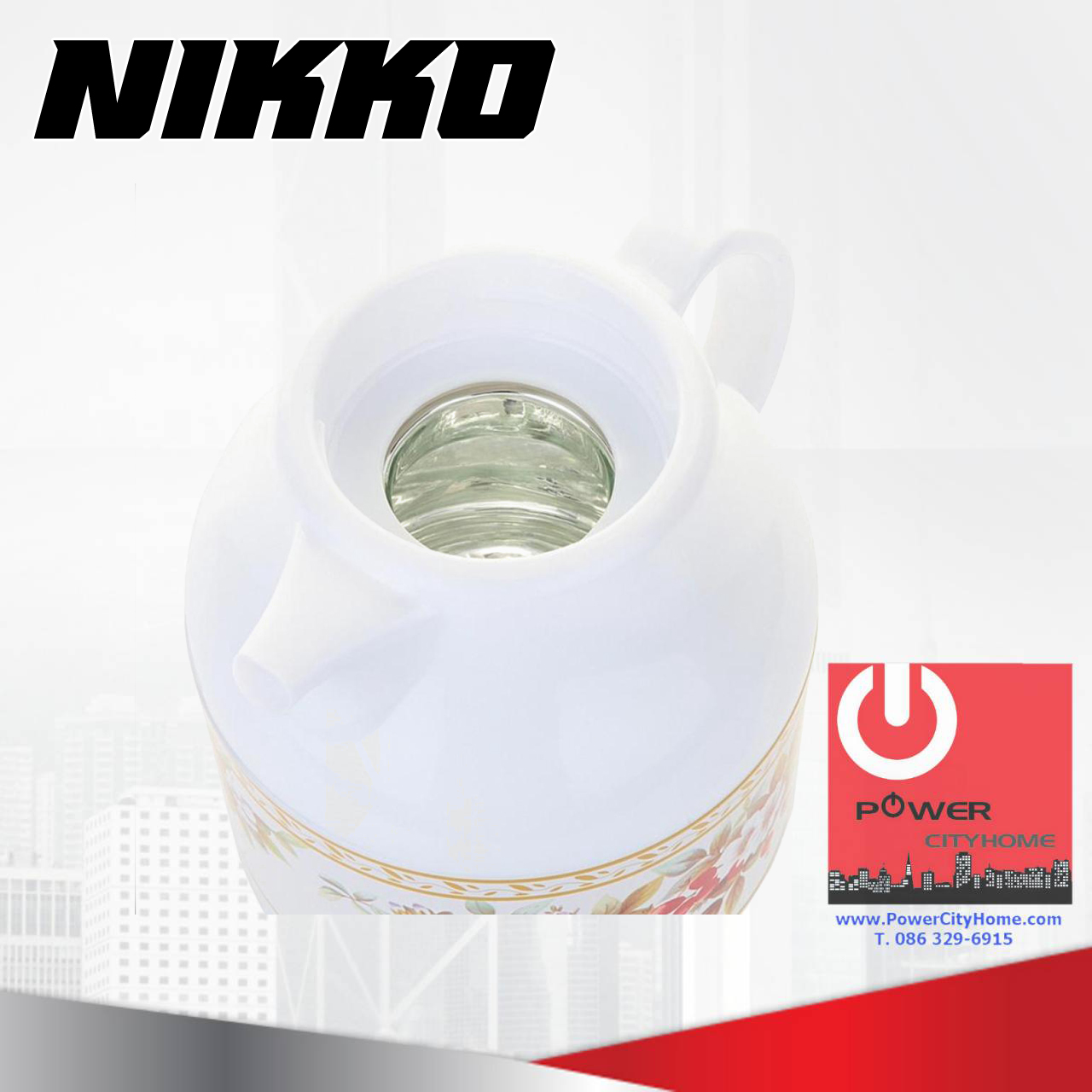 กระติกเก็บน้ำร้อน Nikko 1.0 ลิตร กรองชา รุ่น AP-16