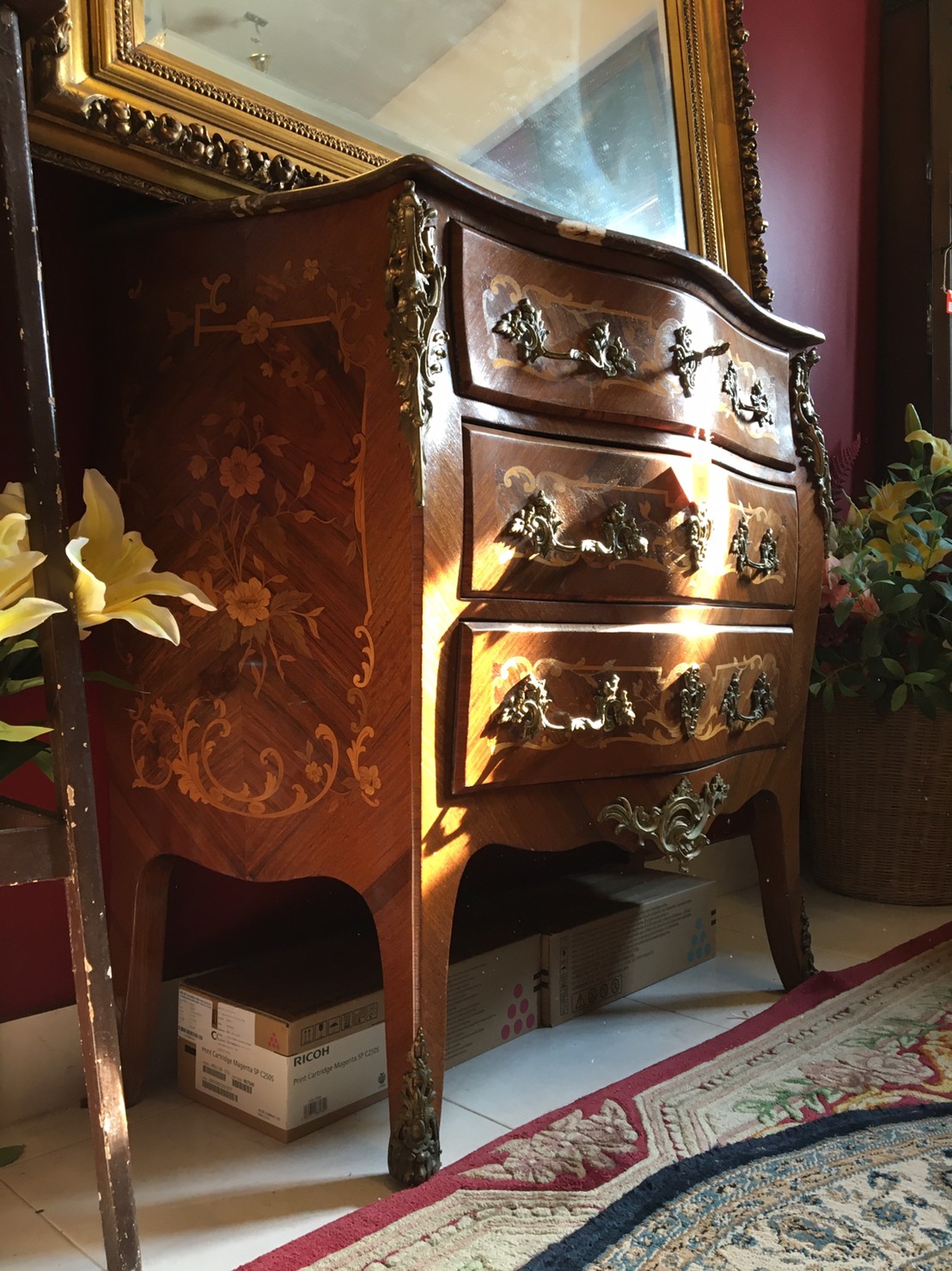 โต๊ะท๊อปหินอ่อนงานฝรั่งเศส