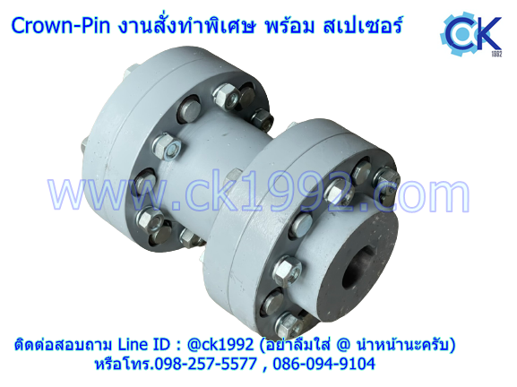 ยอยสลัก Crown-Pin Coupling งานสั่งผลิตพิเศษ โรงไฟฟ้า