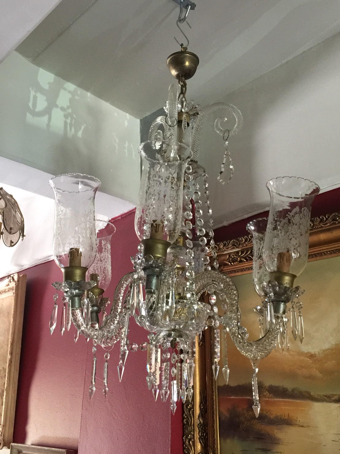 ขายแล้ว Antique French Crystal Chandelier