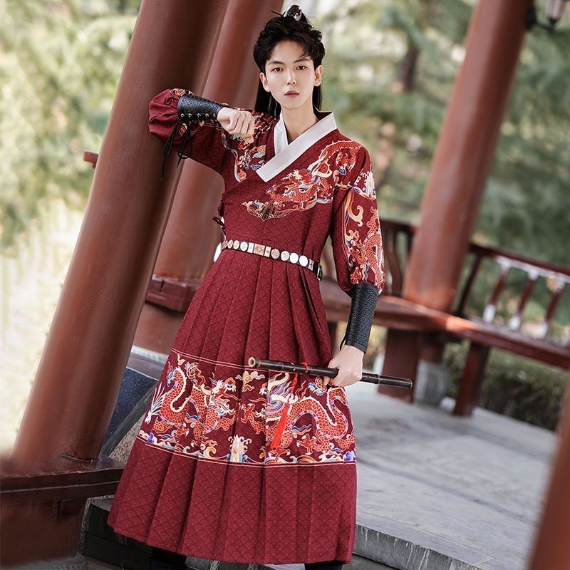 ชุดองค์ชายหมิง สีแดง รหัส PO744