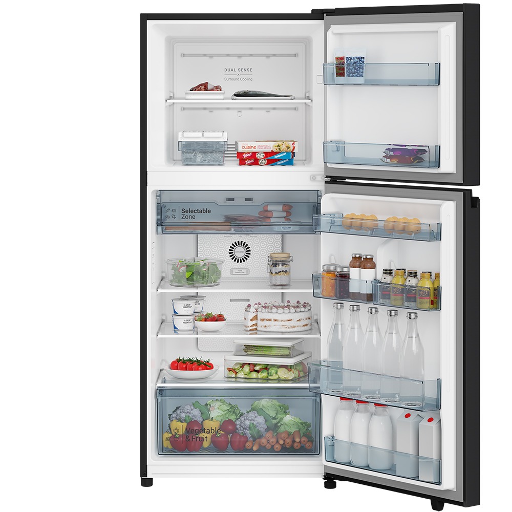 ตู้เย็น Hitachi 2 ประตู Grand Carbon Line รุ่น HRTN6379SMIRTH (344 ลิตร)