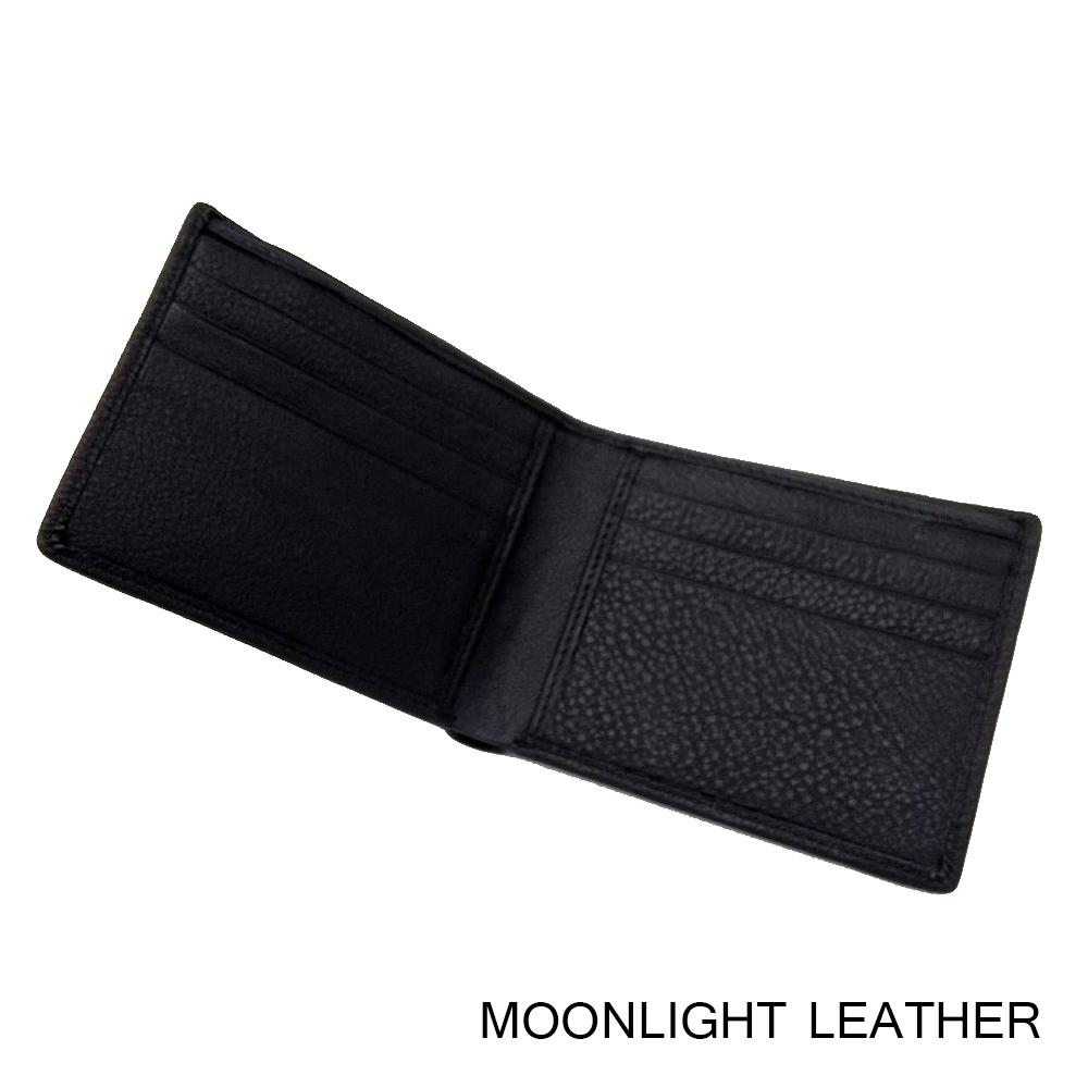กระเป๋าสตางค์หนังวัวแท้ สำหรับผู้ชาย แบรนด์ Moonlight รุ่น Zean สีดำ สวย ทน เบาบาง นิ่มมาก พร้อมกล่องเป็นของขวัญได้