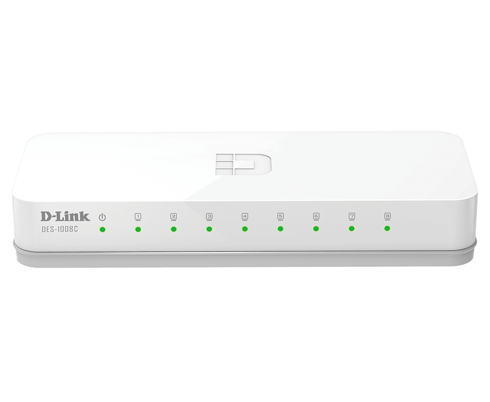 8-Port 10/100 Mbps Unmanaged Switch DES-1008C