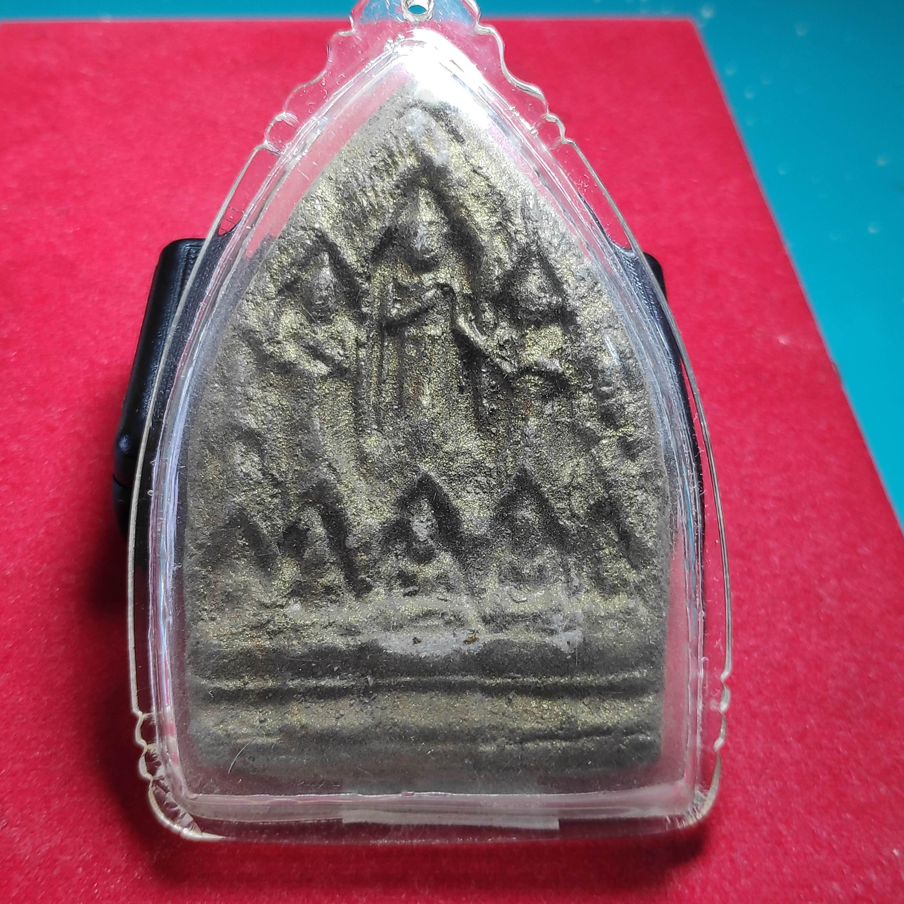 พระสิบทัศน์หลังพระสมเด็จพิมพ์จัมโบ้เนื้อผงพุทธคุณ