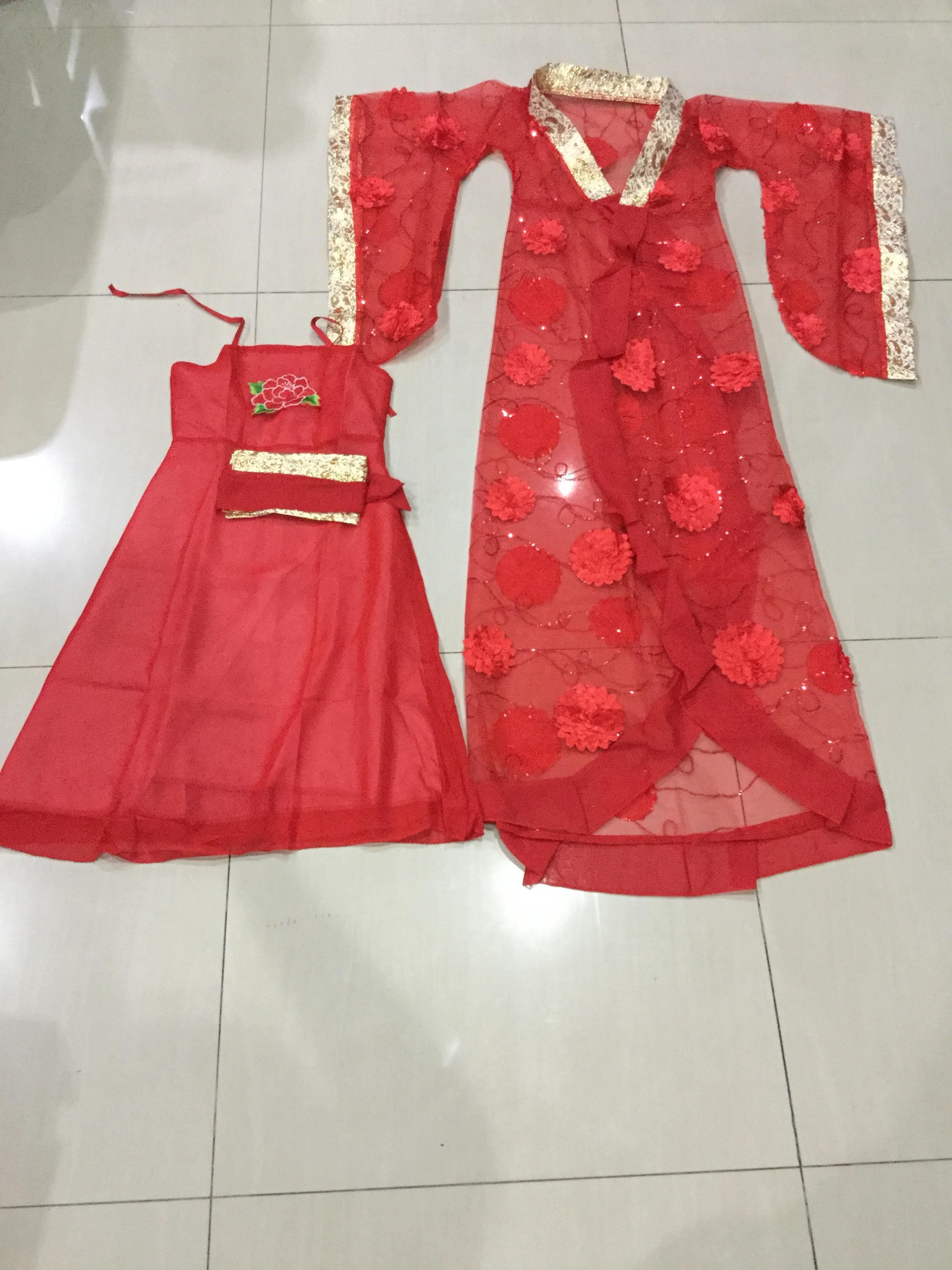 ชุดองค์หญิงฮั่น สีแดง. รหัส SUV 95 สินค้าพร้อมส่ง