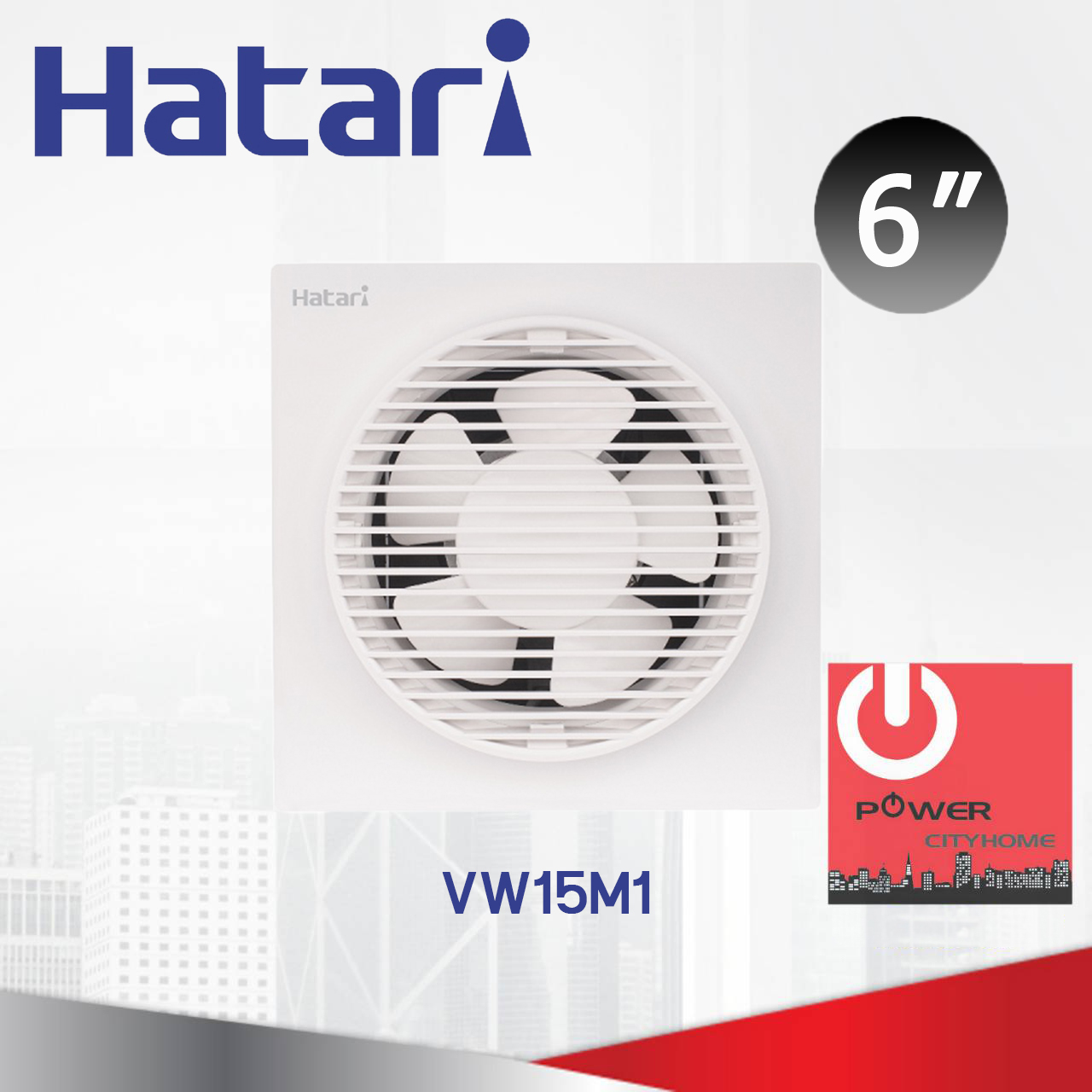 ติดผนัง Hatari 6" มีหน้ากาก รุ่น VW15M1