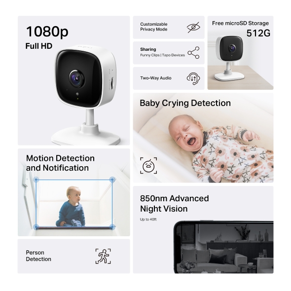 Tapo C100 Home Security Wi-Fi Camera