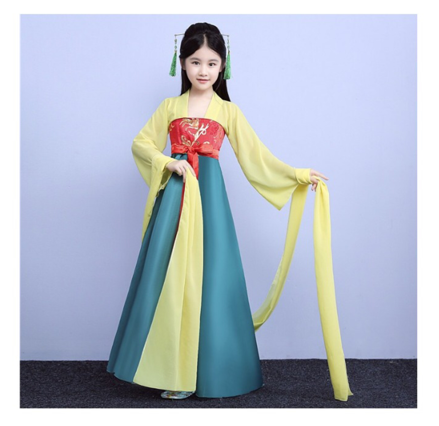 ชุดนางฟ้าเด็ก เหลือง เขียว รหัส GY 88 สินค้าพร้อมส่ง