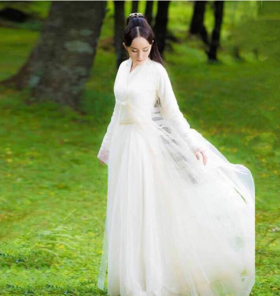 ชุดซีรี่ย์ ป่าท้อสิบหลี่ สีขาว รหัส OVR86