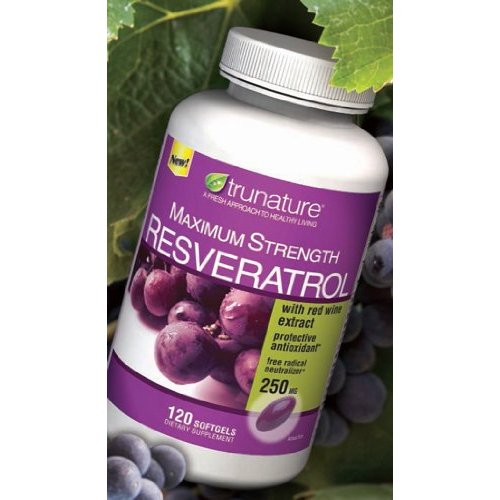 Trunature Resveratrol Plus สูตรใหม่มีเรสเวอราทรอล 250mg+สารสกัดเมล็ด/ผลองุ่น+สารสกัดจากไวน์แดง+ชาเขียว หมด 06/2027