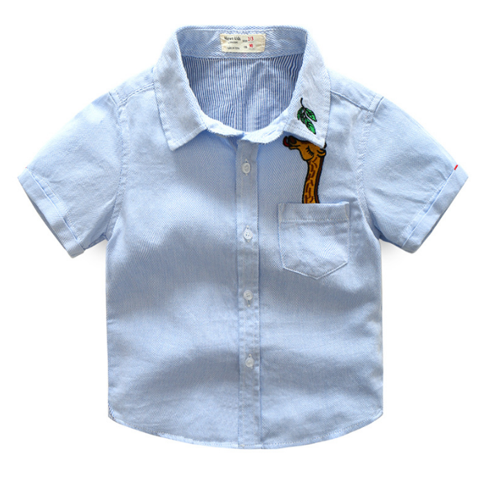 เสื้อเชิ้ตเด็กแขนสั้น Size 130