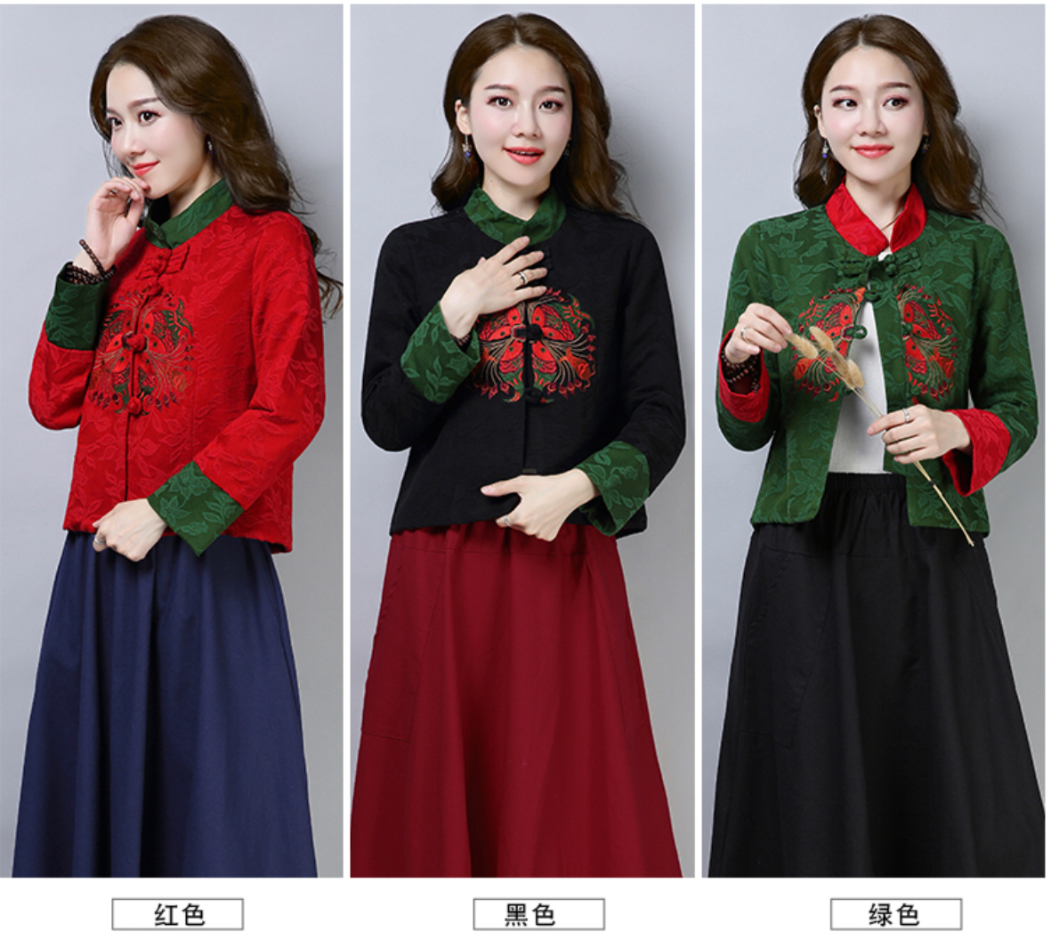 เสื้อผ้าฝ้ายผสมโพลี. สีแดง. รหัสJO62