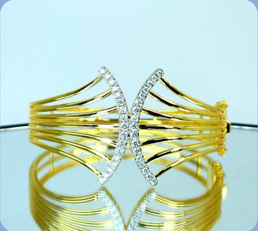 กำไลเพชรแท้น้ำหนักเพชรรวม 0.80 cts