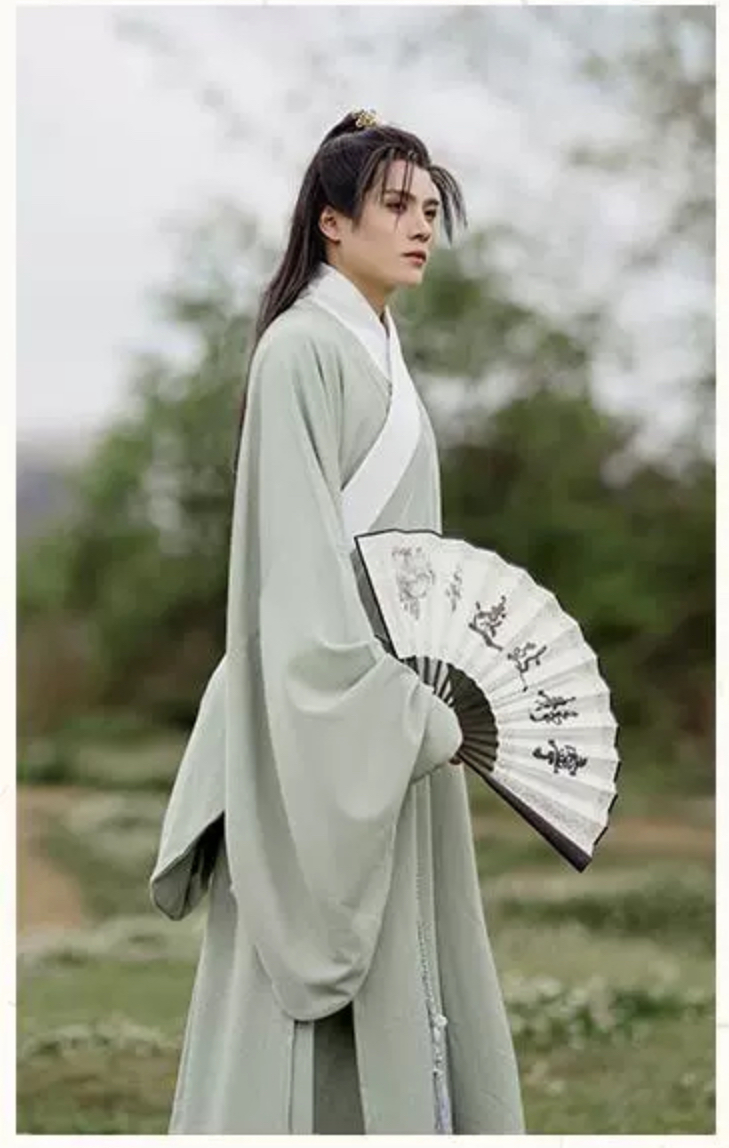 ชุดคุณชายราชวงค์หมิง สีเขียว รหัส IN 48สินค้าพร้อมส่ง