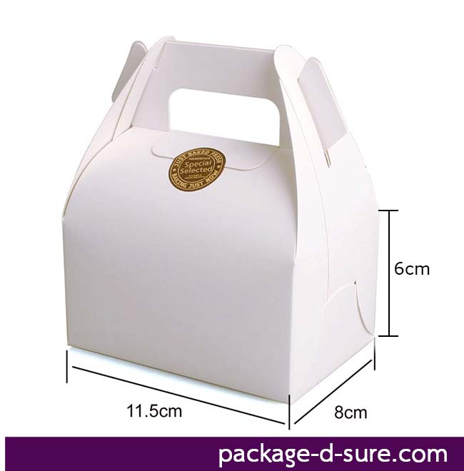 โปรโมชั่น// กล่องหูหิ้ว ไซส์เล็ก 11.5x8x6 สีขาว