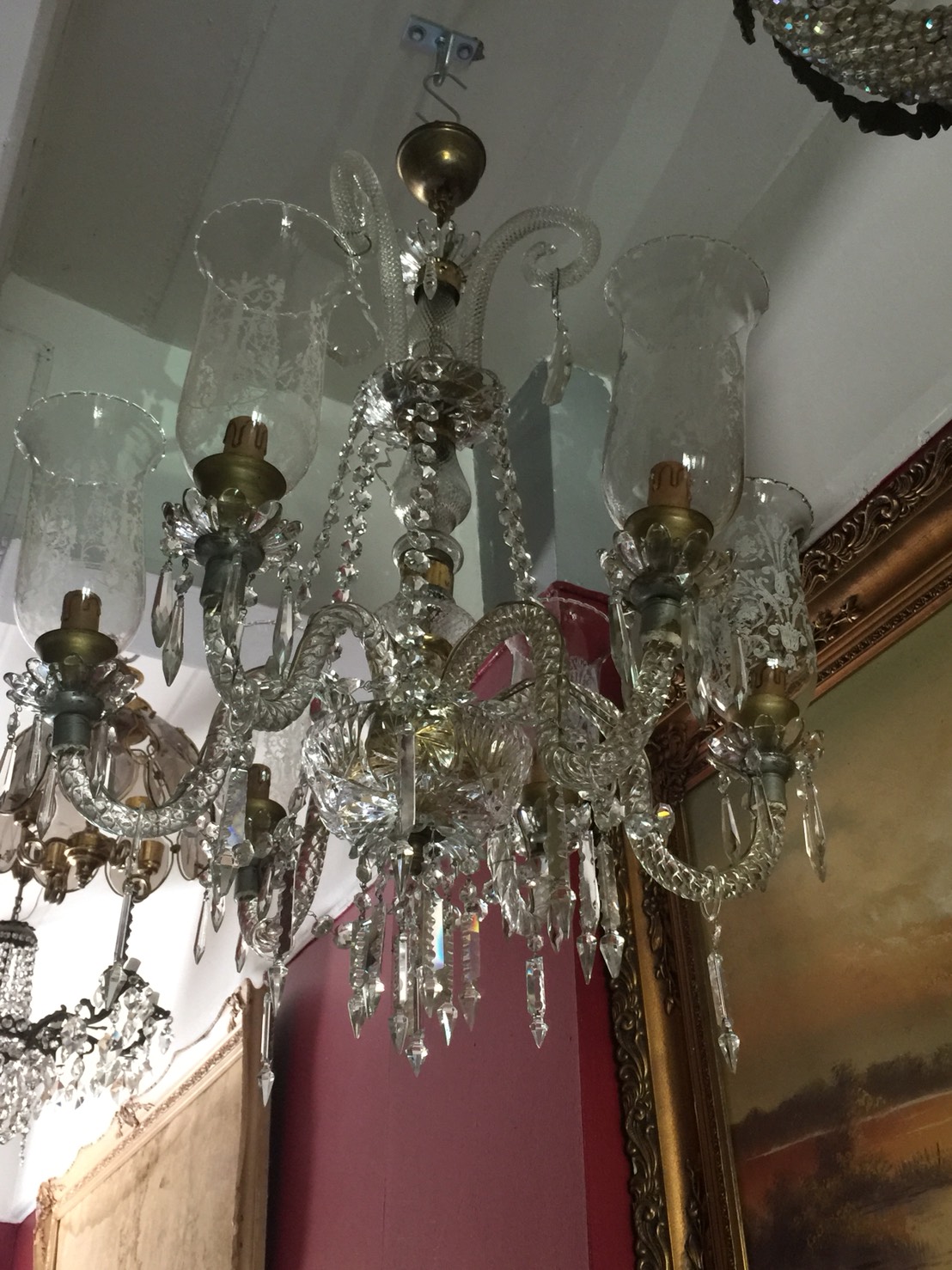 ขายแล้ว Antique French Crystal Chandelier