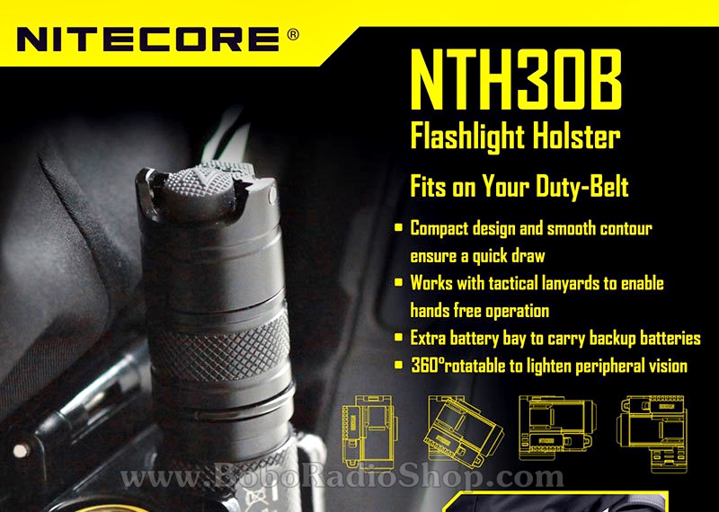 NITECORE NTH30B ซองใส่ไฟฉายหมุนได้ 360 องศา
