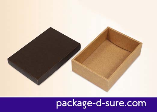 กล่องคราฟสี่เหลี่ยมผืนผ้าใหญ่ ฝาเปิดบน แยก 2 ชิ้น 15.5x21.5x5 cm