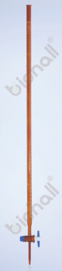 บิวเรตต์ สีชา (Burette Amber stopcock PTFE)