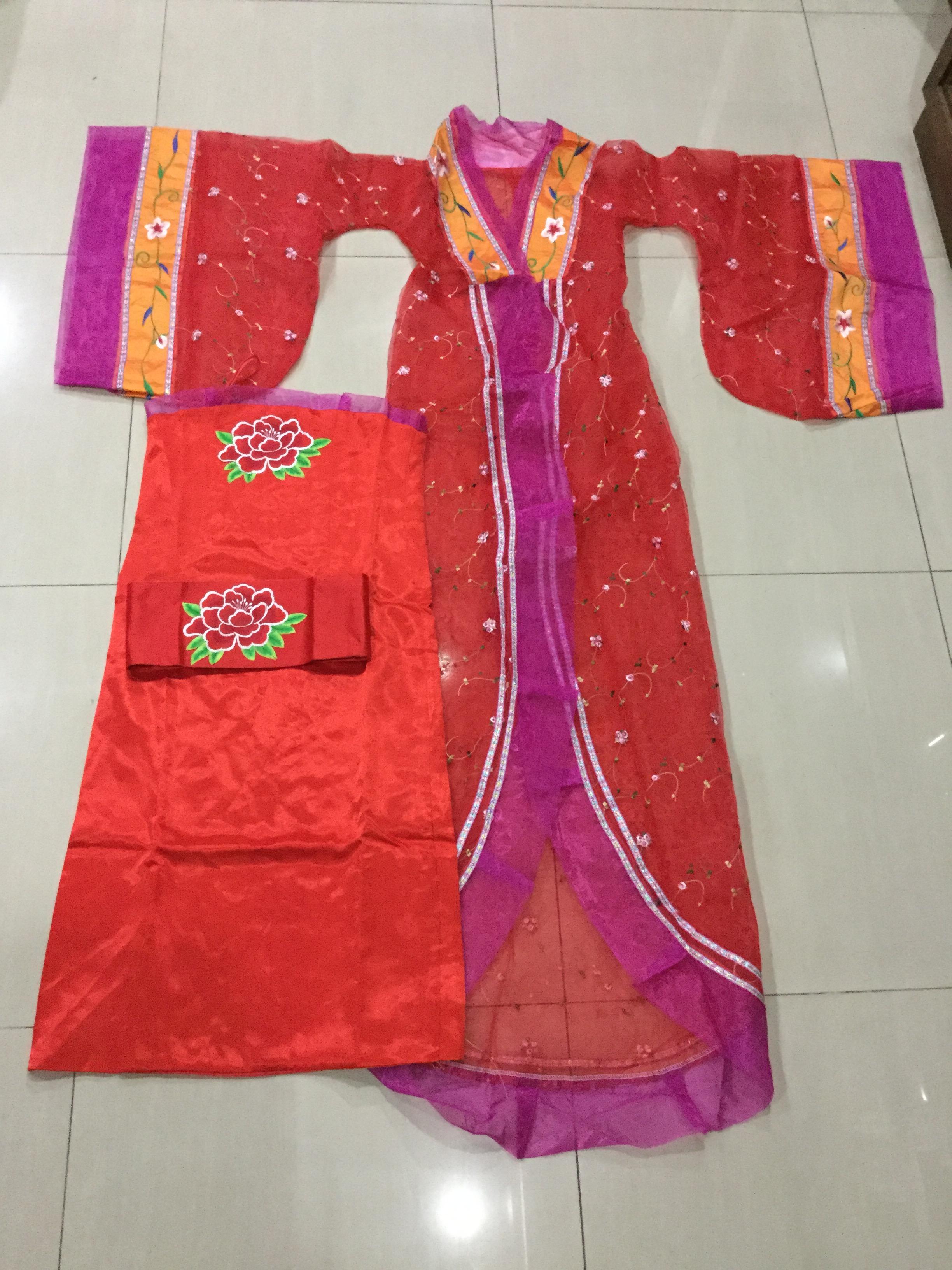 ชุดจีนเด็กราชวงศ์ถัง สีแดงรหัส FC 44 สินค้าพร้อมส่ง